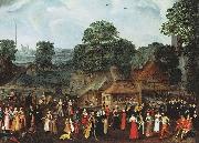 joris Hoefnagel A Fete at Bermondsey or A Marriage Feast at Bermondsey. Spain oil painting artist